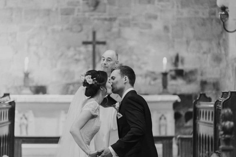 couple first kiss