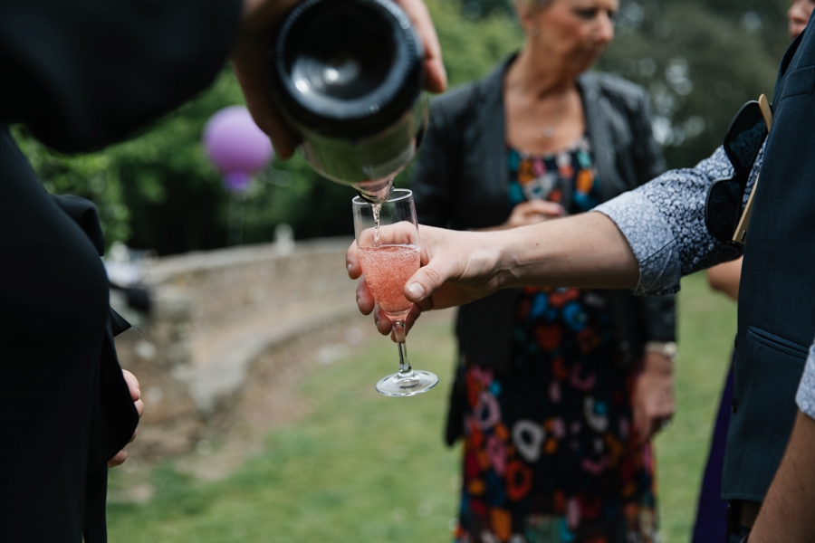 champagne being poured