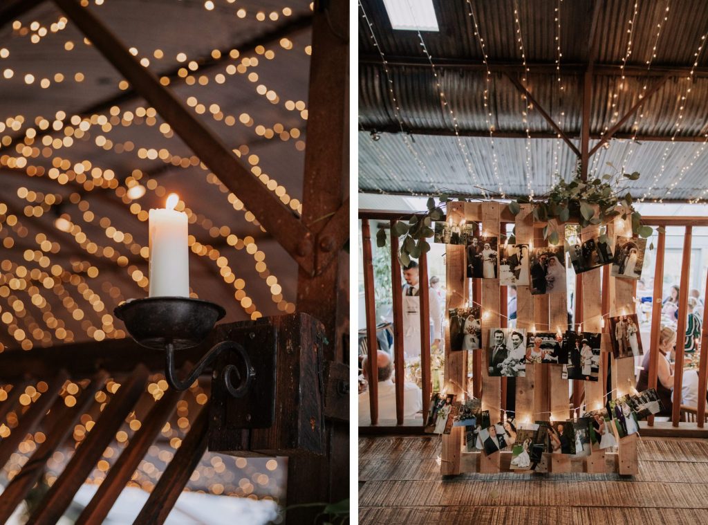 barn wedding details