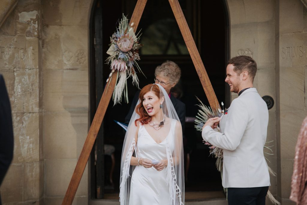 happy bride
