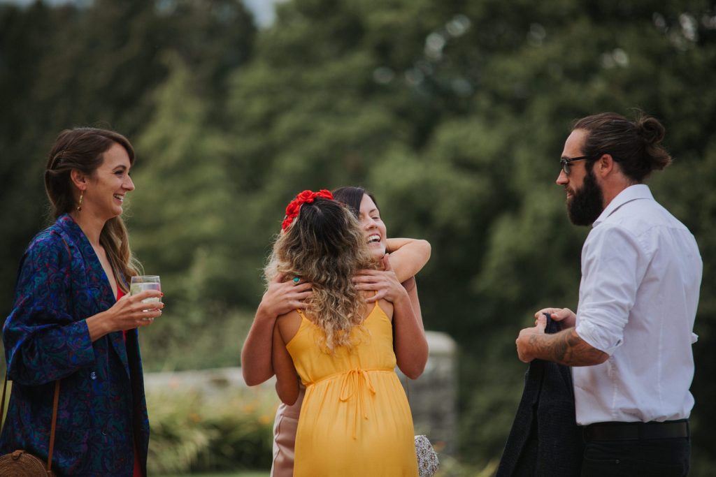 guests hugging