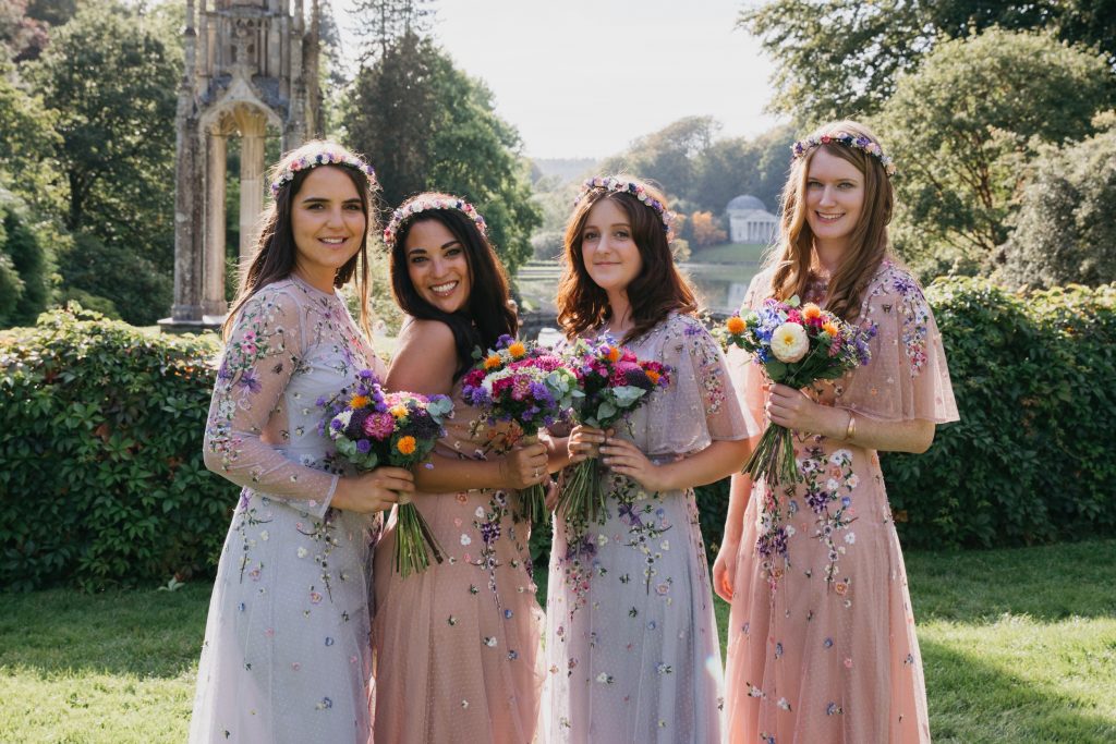floral bridesmaids