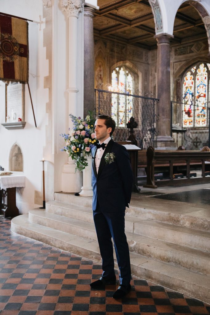 groom waiting