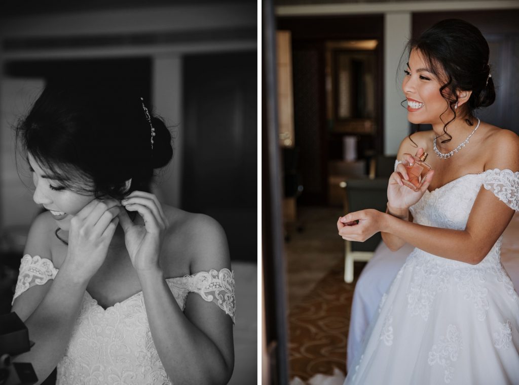 smiling bride