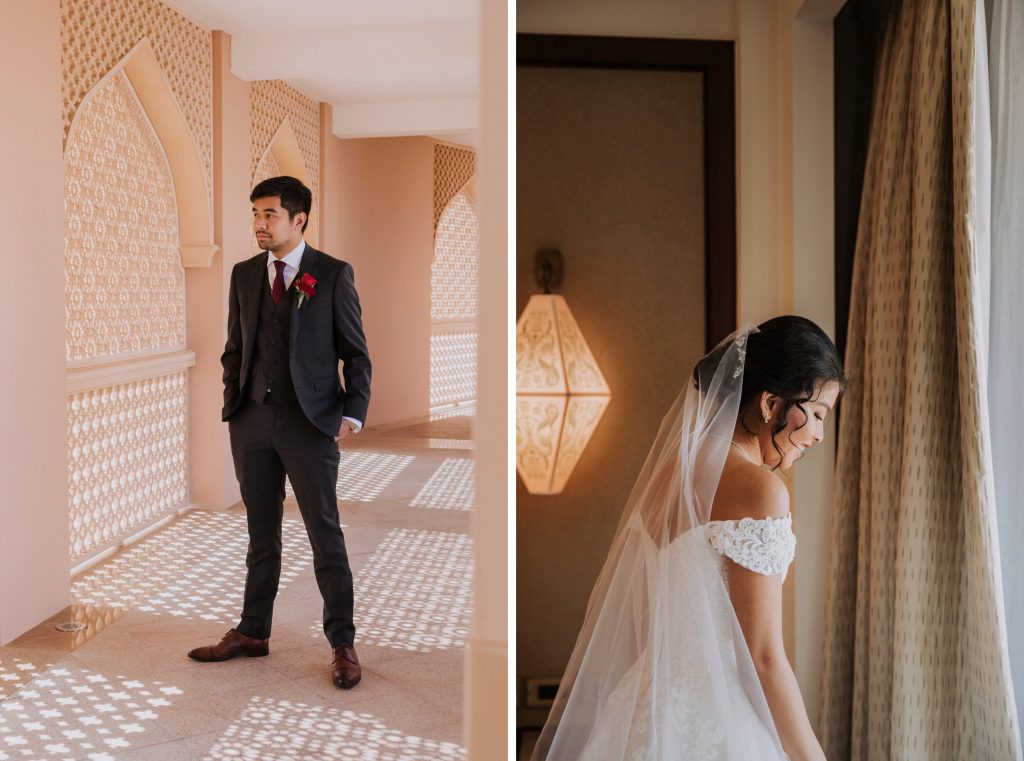 wedding first look