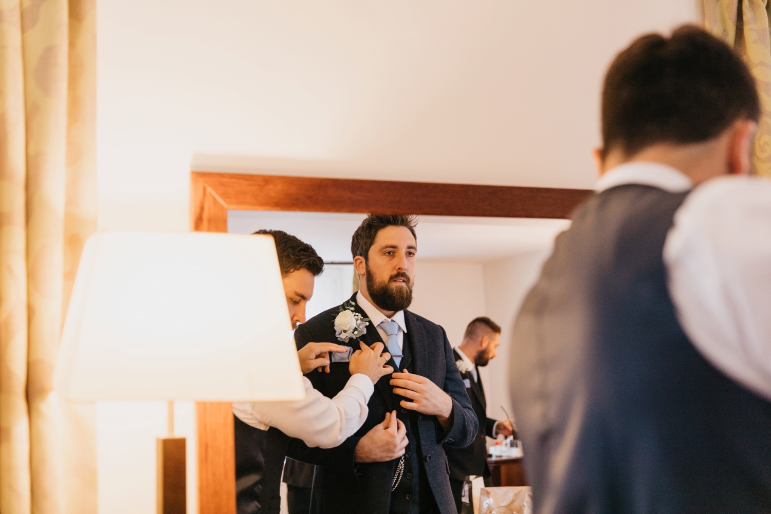 groom getting ready