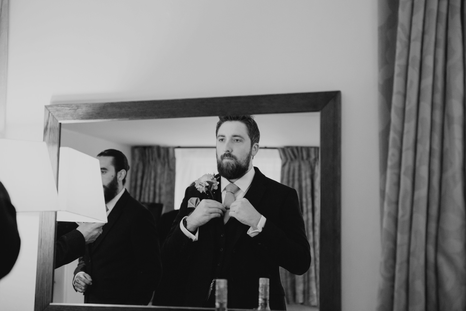 groom getting ready