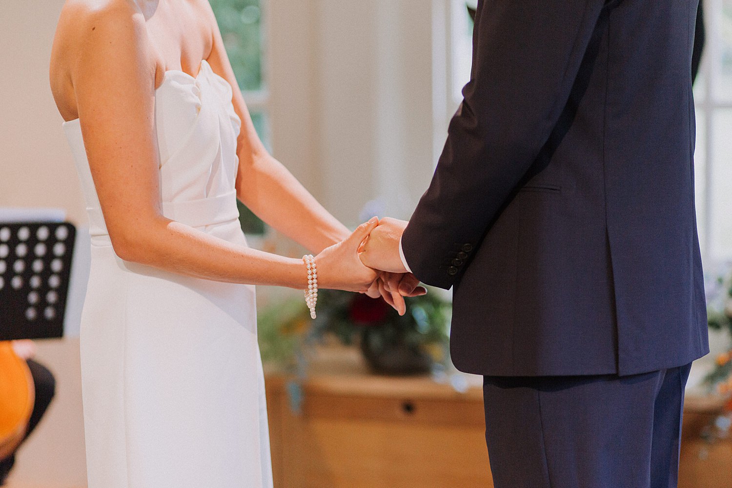 couple holding hands