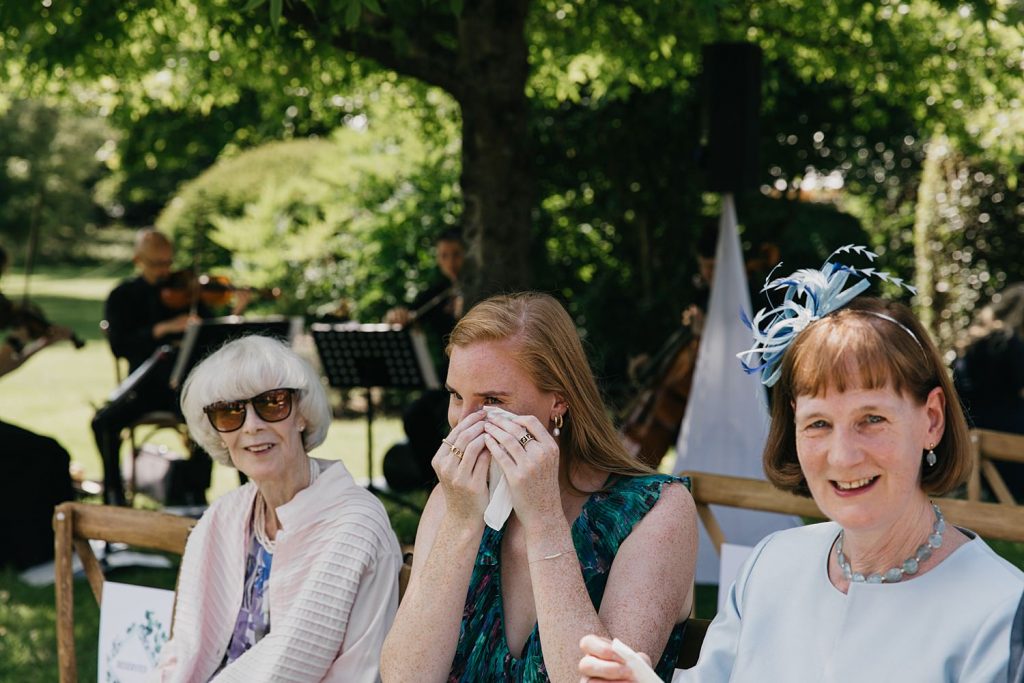 crying wedding guest