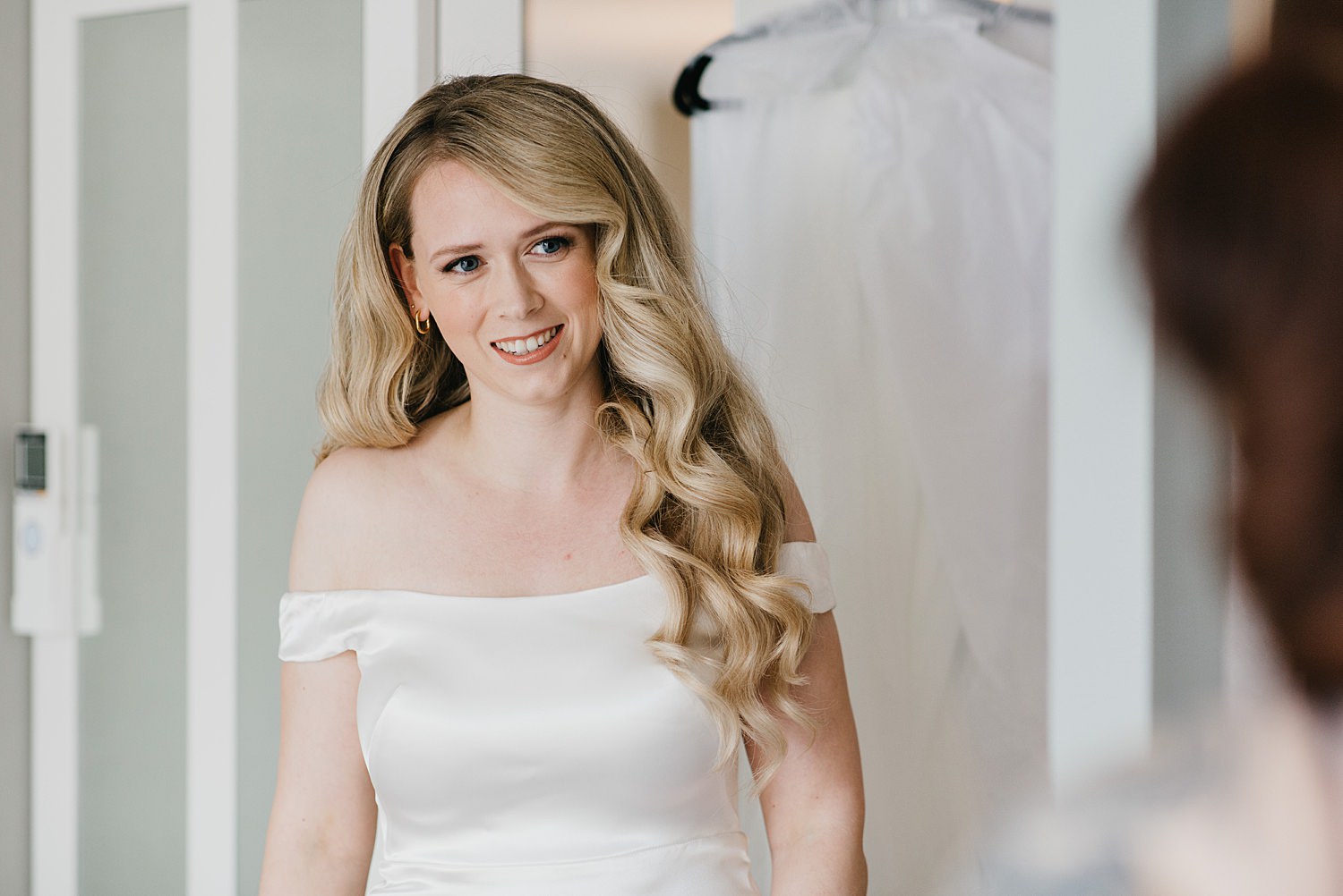 smiling bride