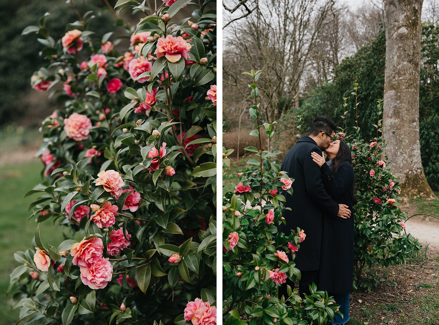 Surprise proposal photography at Stourhead