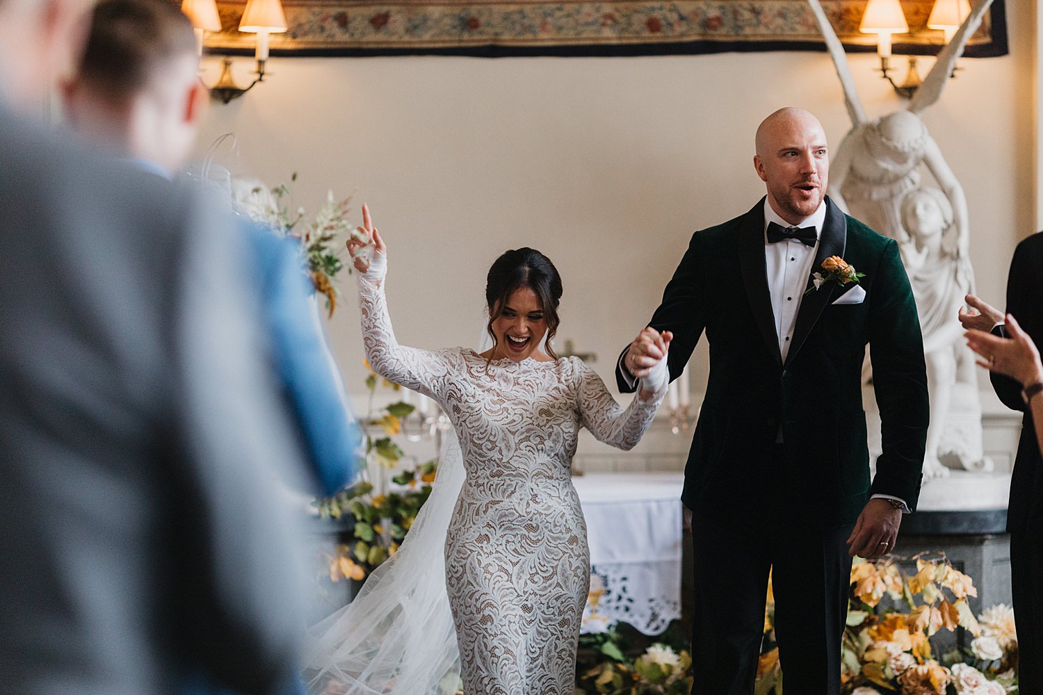 CELEBRATING WEDDING COUPLE