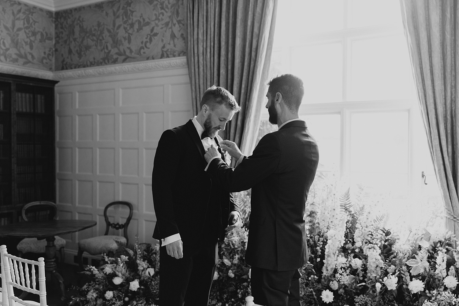 groom getting ready