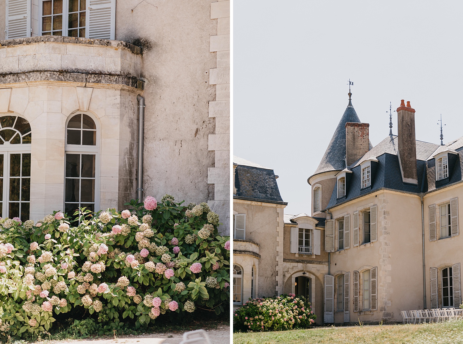 Outdoor at Château de Thauvenay wedding in Sancerre France